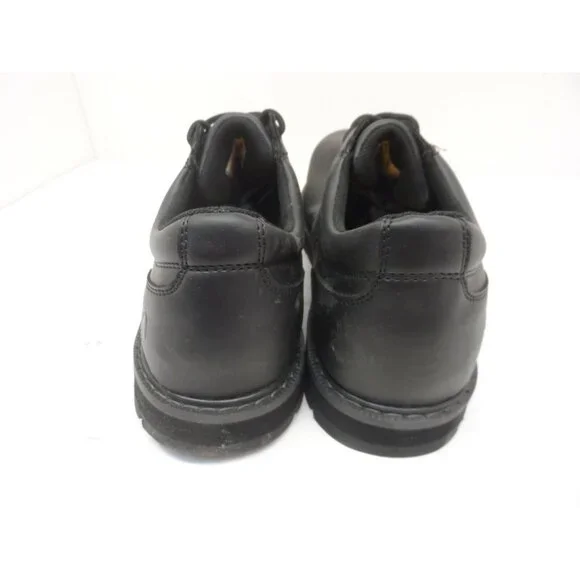 Dakota Men's Lace-Up Steel Toe Sport Oxford Shoes 3023 Black Leather Size 10.5M